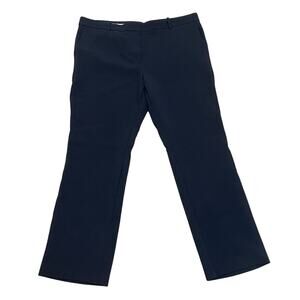 Ann Taylor‎ Women's 16 Black Flat Front Straight Leg Career Work Office Pants